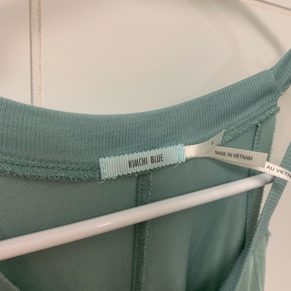 Kimchi‎ Blue Smocked Teal Tank Top Blue Green - Picture 5 of 5